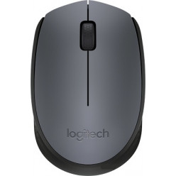 Беспроводная мышь Logitech M170 Gray, оптическая мышь для ноутбука, наноприемник, для розничной продажи